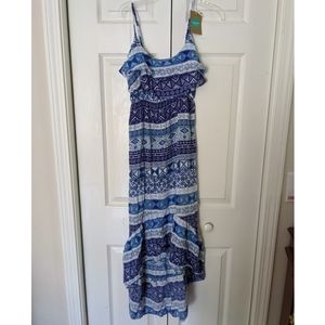 Mudd High-Low Dress w/ Ruffle Top (Size Med)